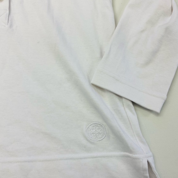 Tory Burch three quarter sleeve polo white size small - Picture 5 of 7
